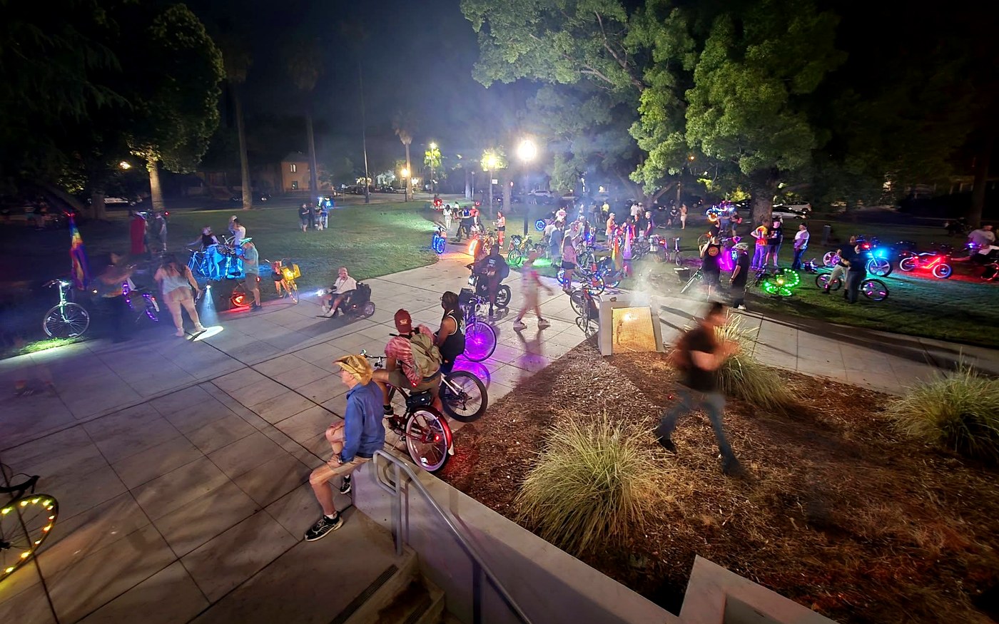 Sacramento Bike Party event